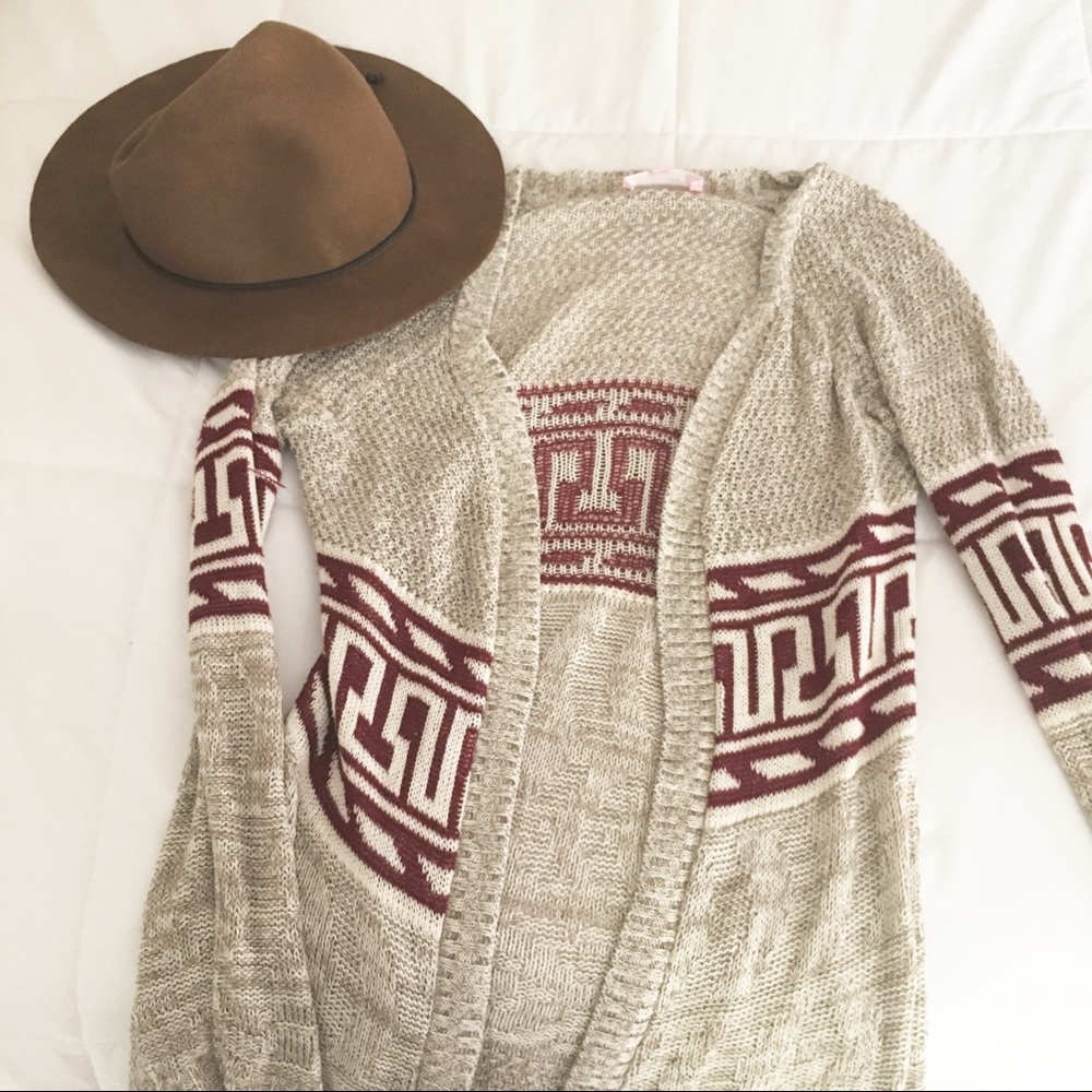 Long Loose Knit Cardigan